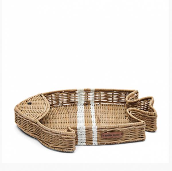 Rustic rattan happy fish tray La vita è Bella siden 2013